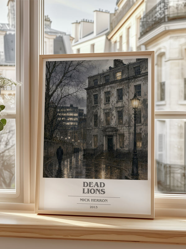 Dead Lions book cover poster colour and style options – Mick Herron book art