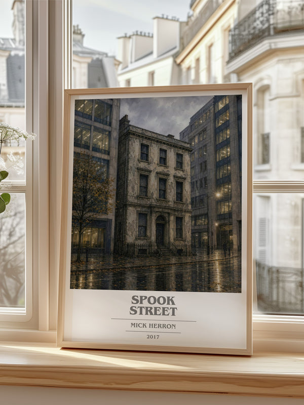 Spook Street book cover poster colour and style options – Mick Herron book art