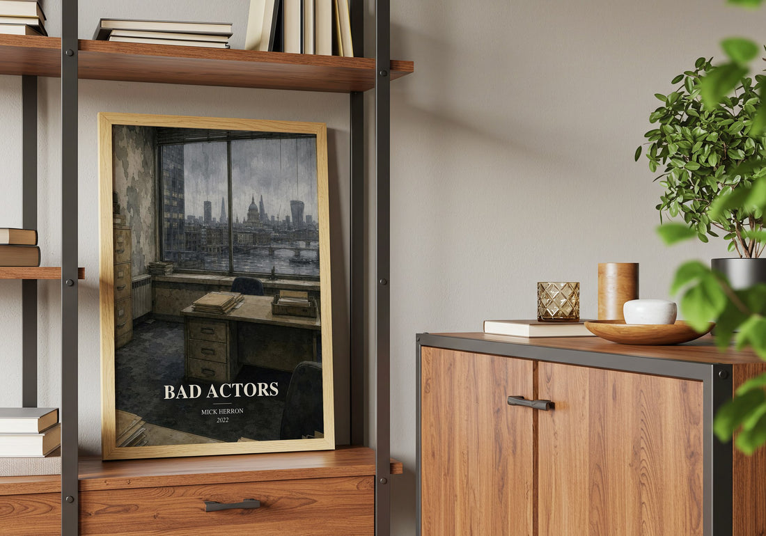 Bad Actors book watercolour illustration paper finish options – matte satin gloss
