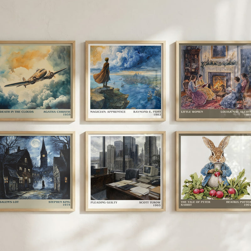 Pleading Guilty literary art print colour and style options – Scott Turow book art