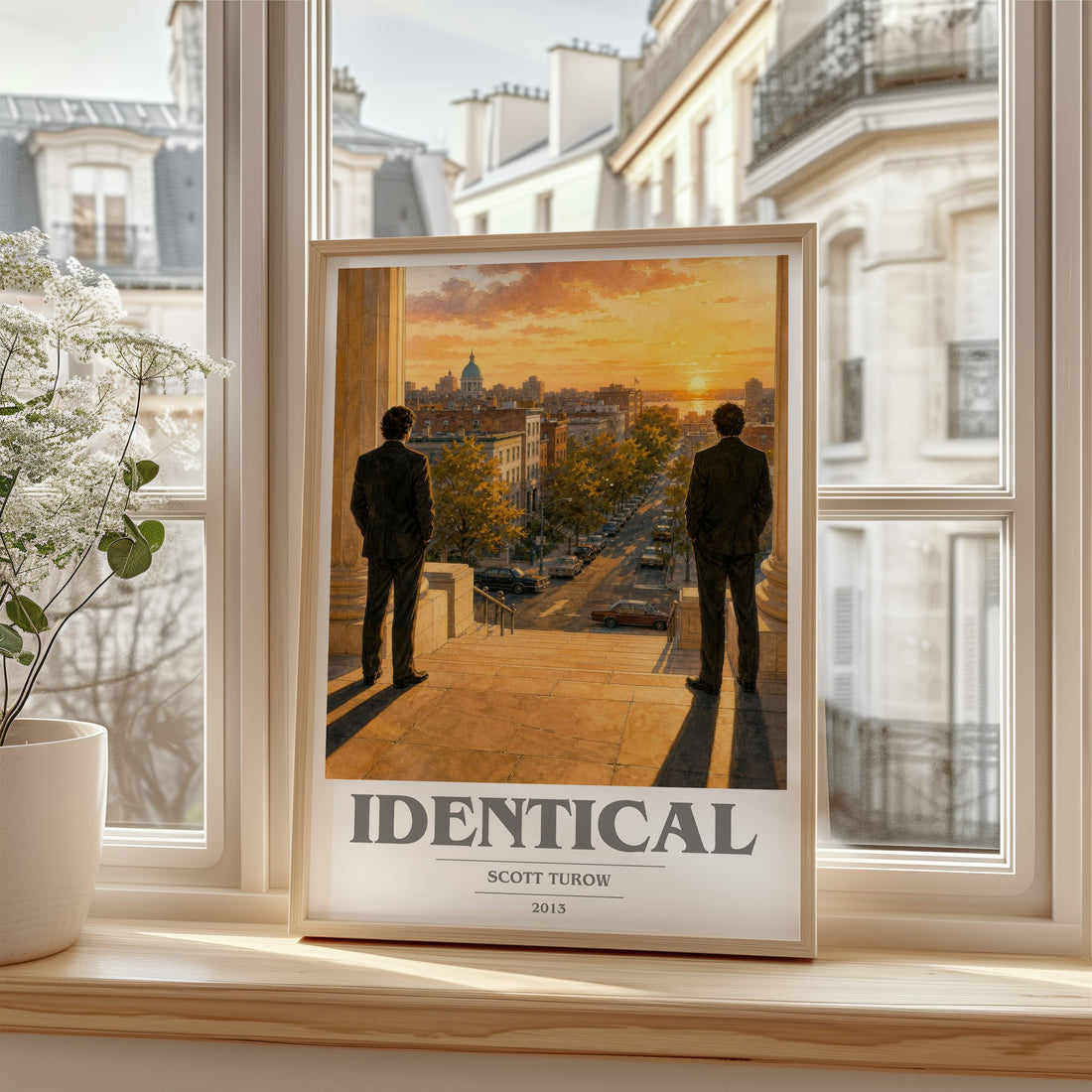 Identical book cover poster colour and style options – Scott Turow book art (mockup)