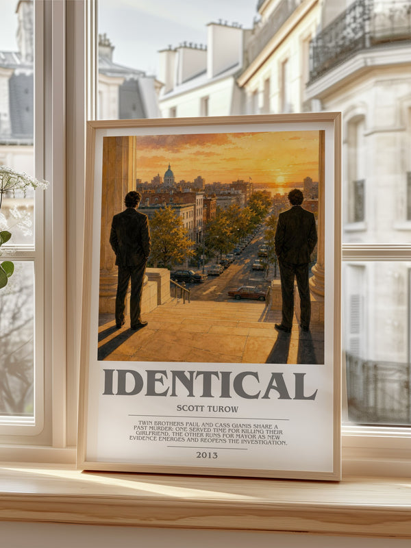 Identical bookish poster colour and style options – Scott Turow book art