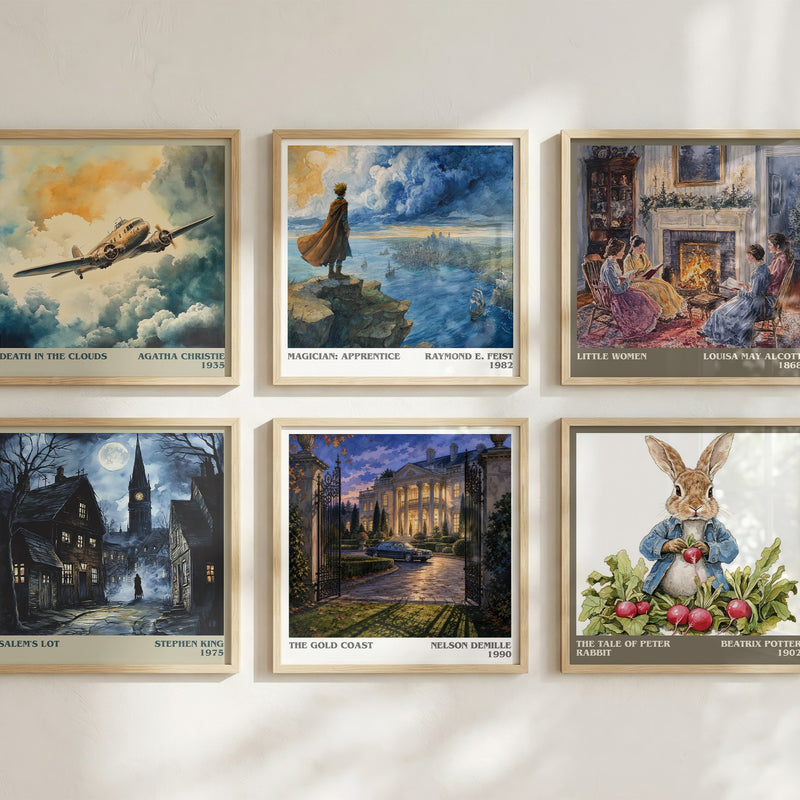 The Gold Coast literary art print colour and style options – Nelson DeMille book art
