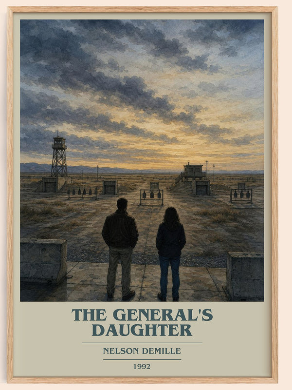 The General's Daughter book cover book poster by Nelson DeMille – framed literary art print