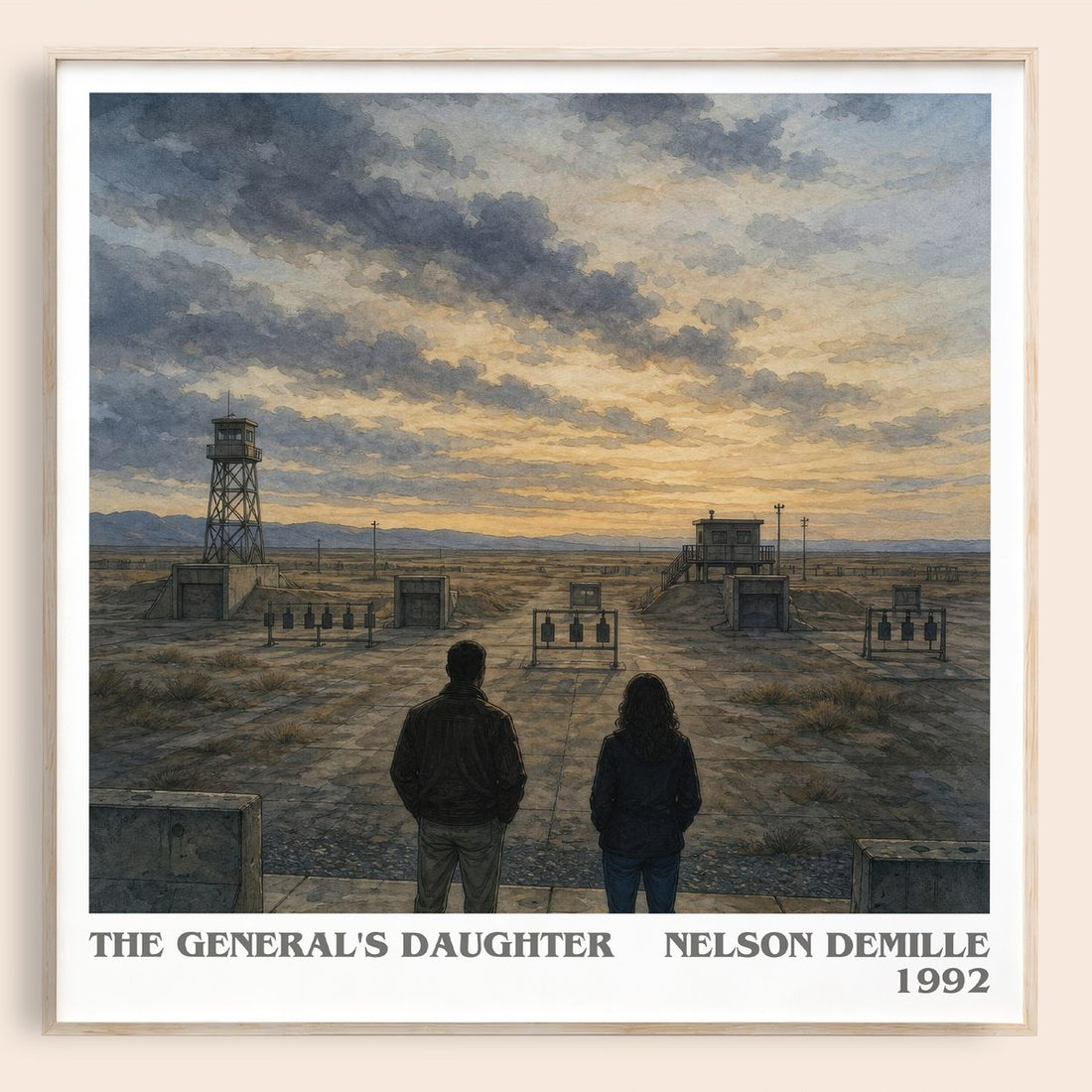 The General's Daughter literary book poster by Nelson DeMille – framed literary art print