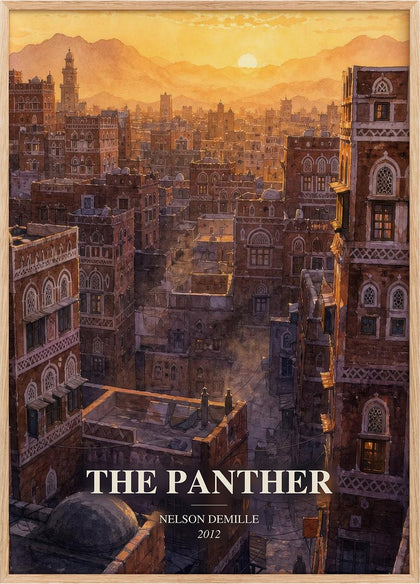 The Panther Book Watercolour Illustration by Nelson DeMille