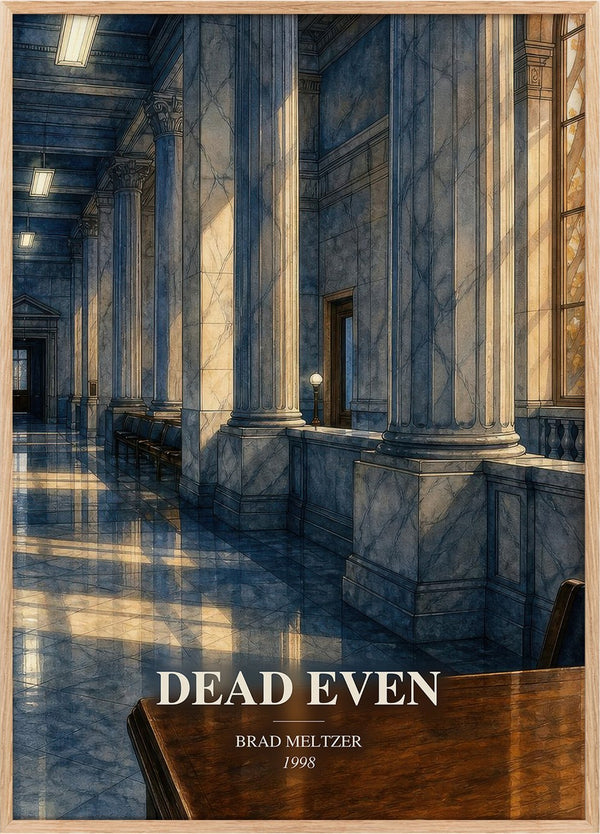 Dead Even Book Watercolour Illustration by Brad Meltzer