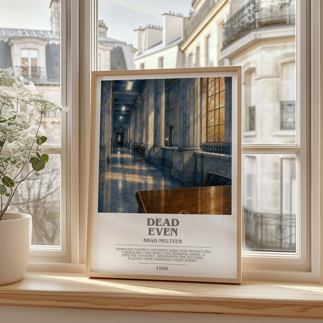 Dead Even bookish poster colour and style options – Brad Meltzer book art