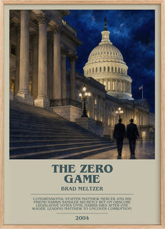 The Zero Game Bookish Wall Art by Brad Meltzer