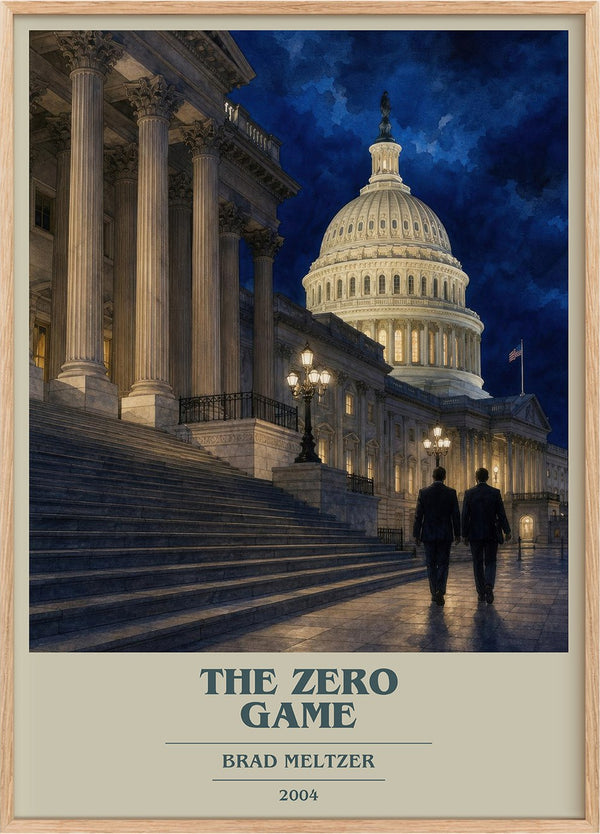 The Zero Game Book Cover Poster by Brad Meltzer