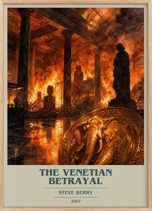 The Venetian Betrayal Book Cover Poster by Steve Berry