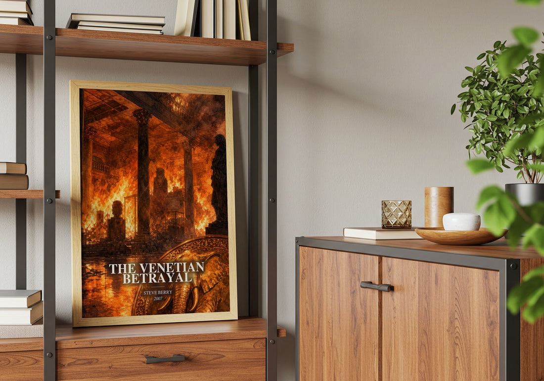 The Venetian Betrayal book watercolour illustration paper finish options – matte satin gloss