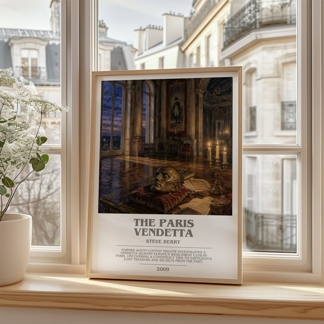 The Paris Vendetta bookish poster colour and style options – Steve Berry book art