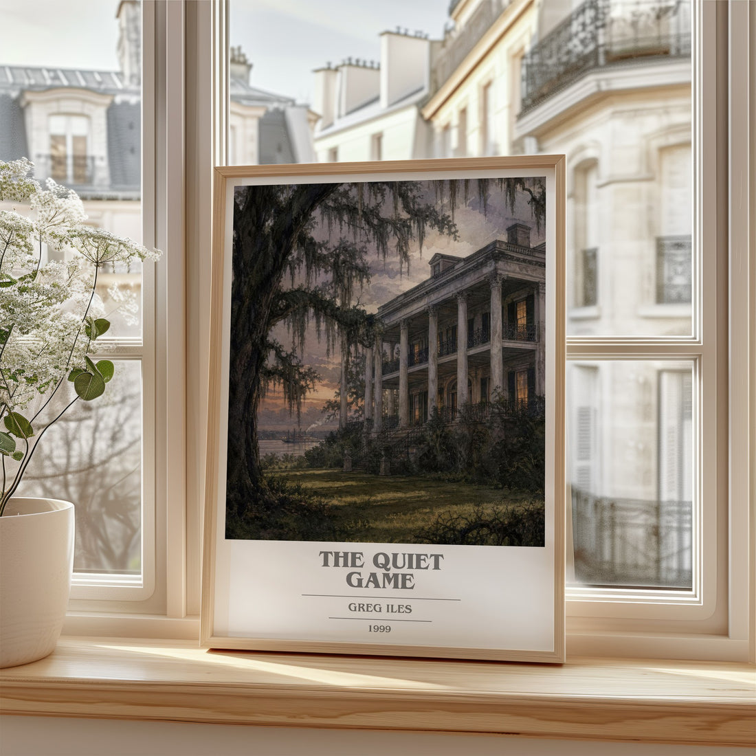 The Quiet Game book cover poster colour and style options – Greg Iles book art