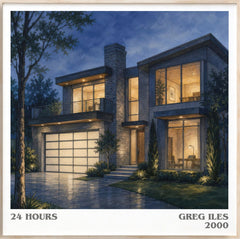 24 Hours Literary Art Print by Greg Iles
