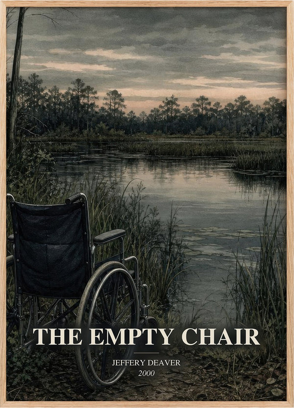 The Empty Chair Book Watercolour Illustration by Jeffery Deaver