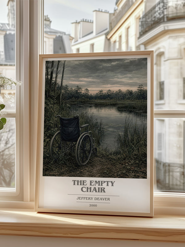 The Empty Chair book cover poster colour and style options – Jeffery Deaver book art