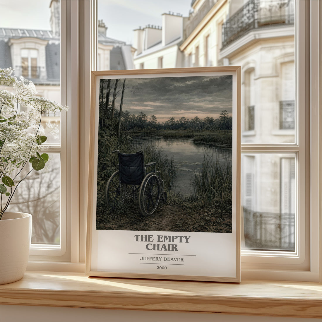 The Empty Chair book cover poster colour and style options – Jeffery Deaver book art