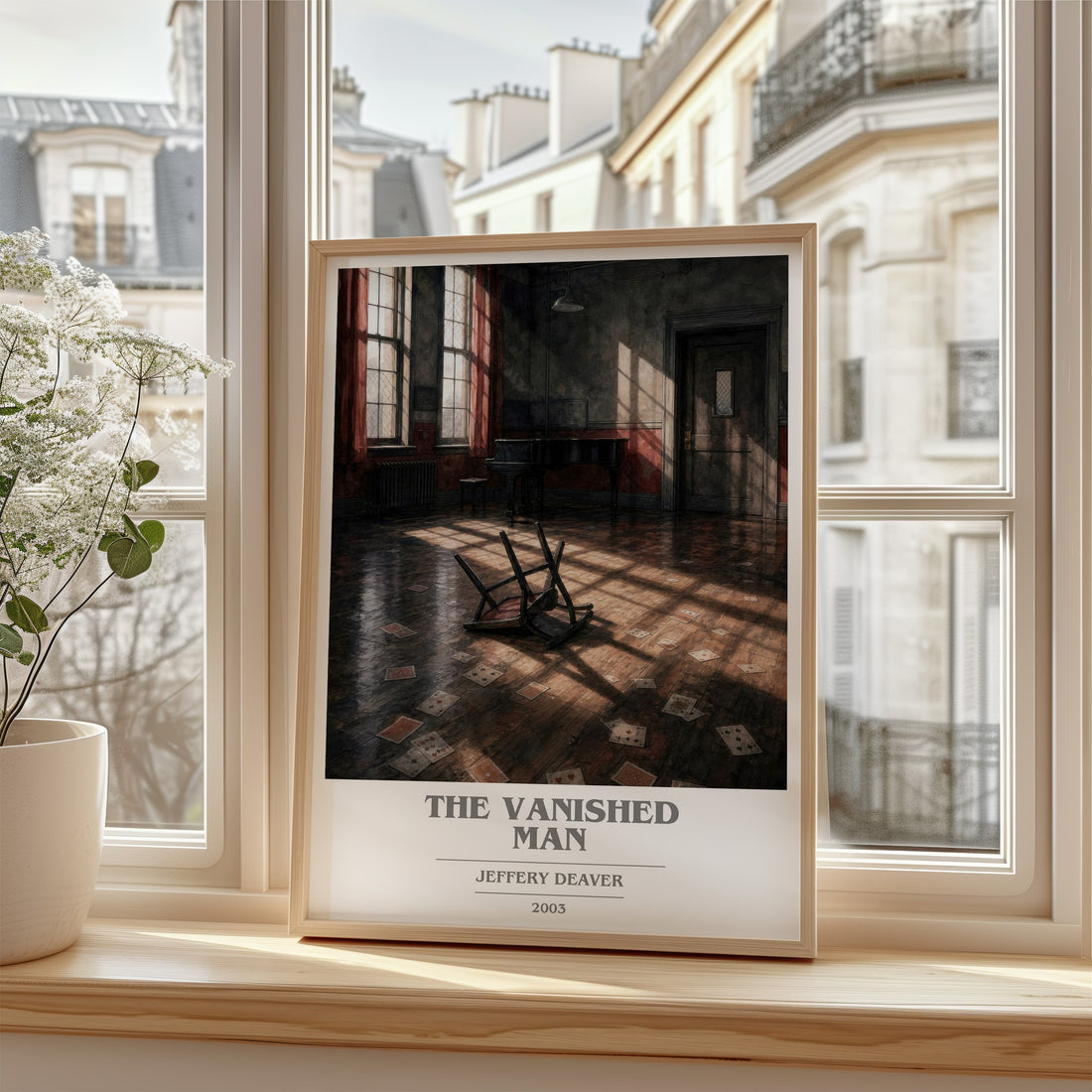 The Vanished Man book cover poster colour and style options – Jeffery Deaver book art
