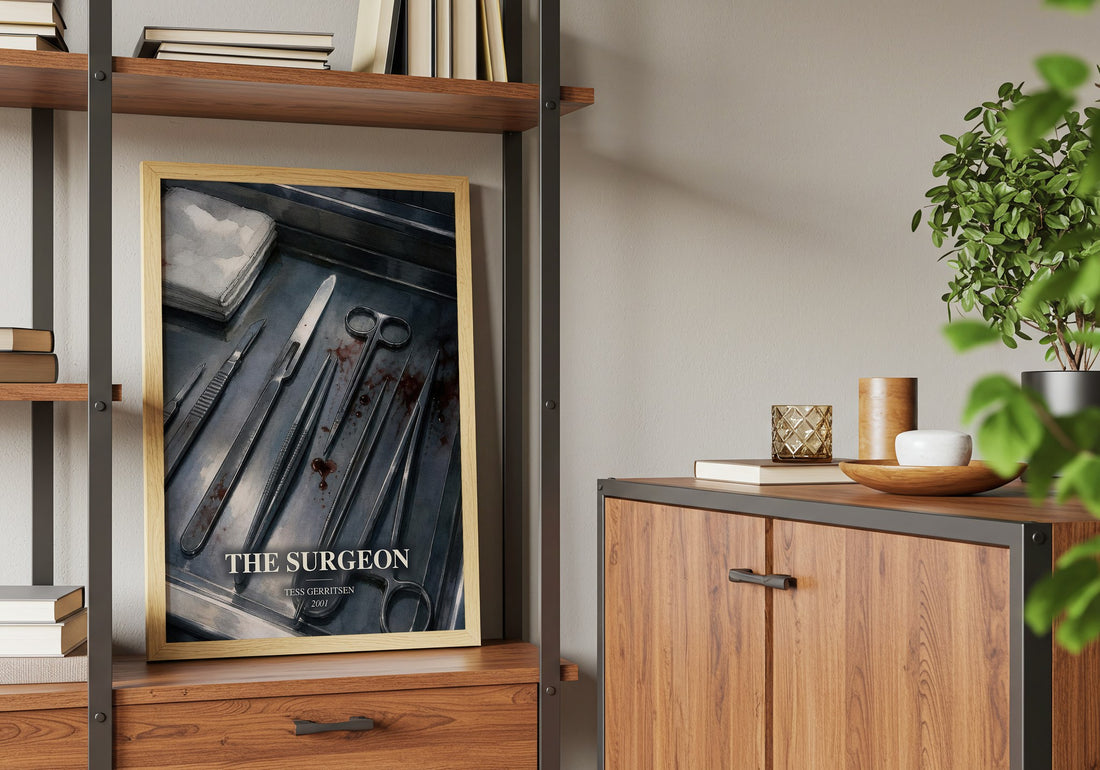 The Surgeon book watercolour illustration paper finish options – matte satin gloss