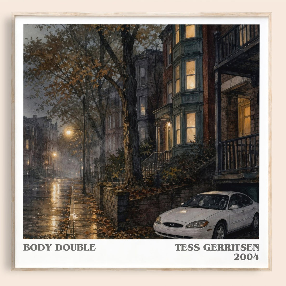Body Double literary book poster by Tess Gerritsen – framed literary art print