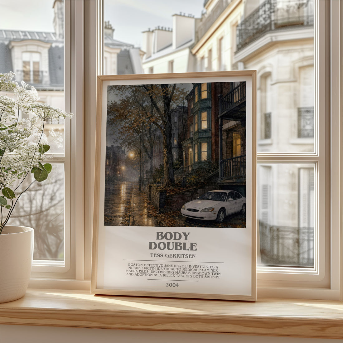 Body Double bookish poster colour and style options – Tess Gerritsen book art