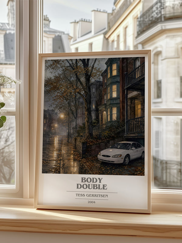 Body Double book cover poster colour and style options – Tess Gerritsen book art