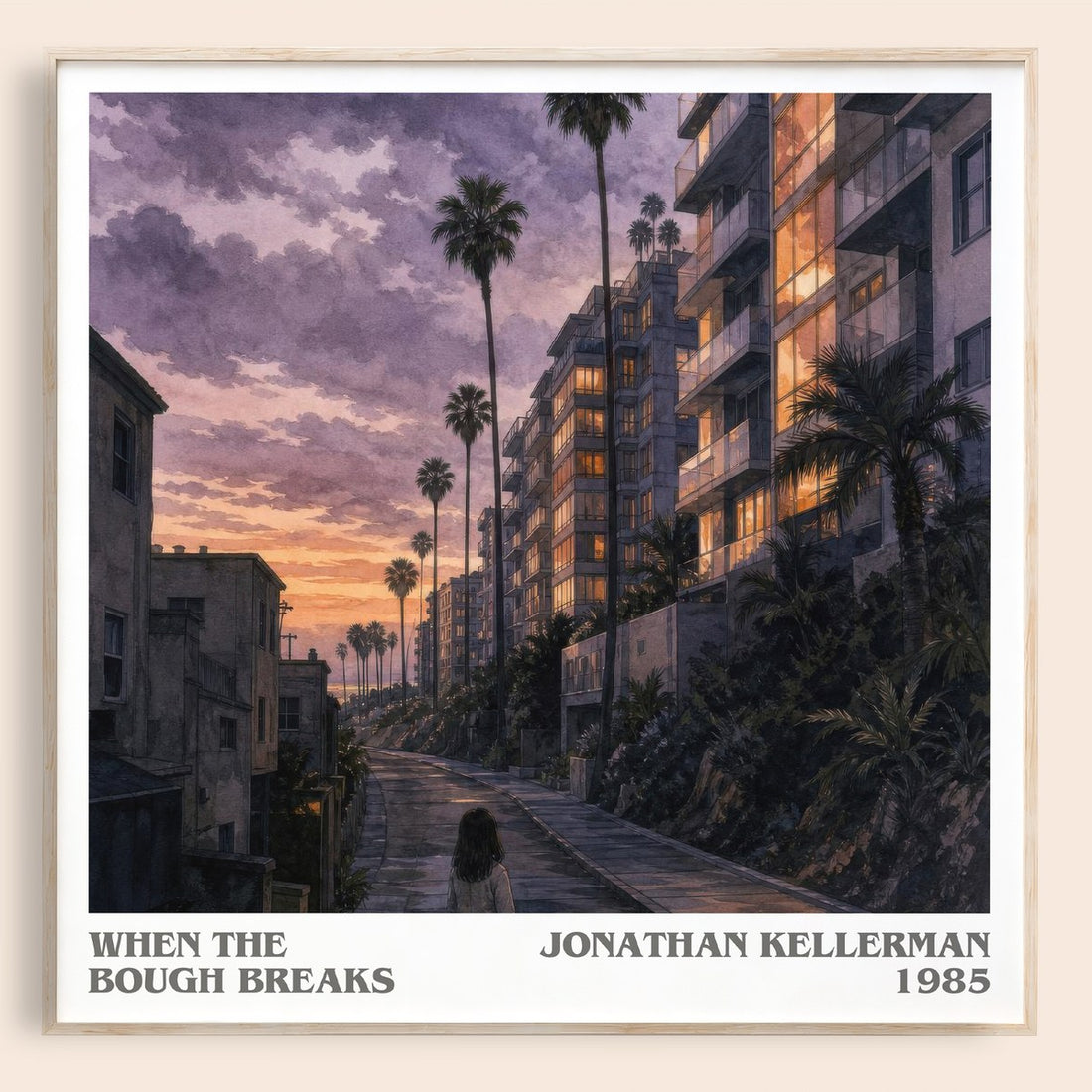 When the Bough Breaks literary book poster by Jonathan Kellerman – framed literary art print