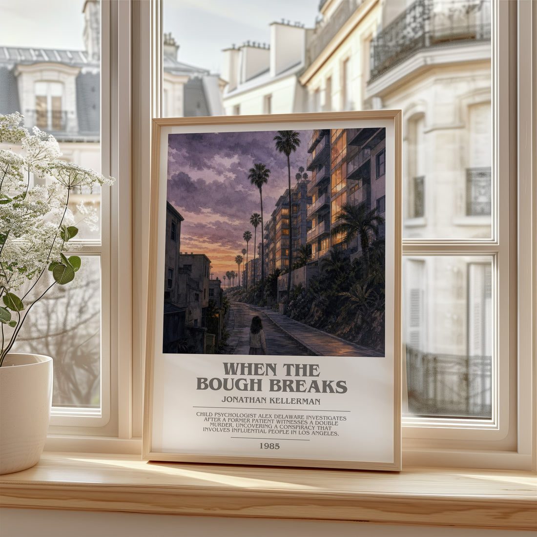 When the Bough Breaks bookish poster colour and style options – Jonathan Kellerman book art