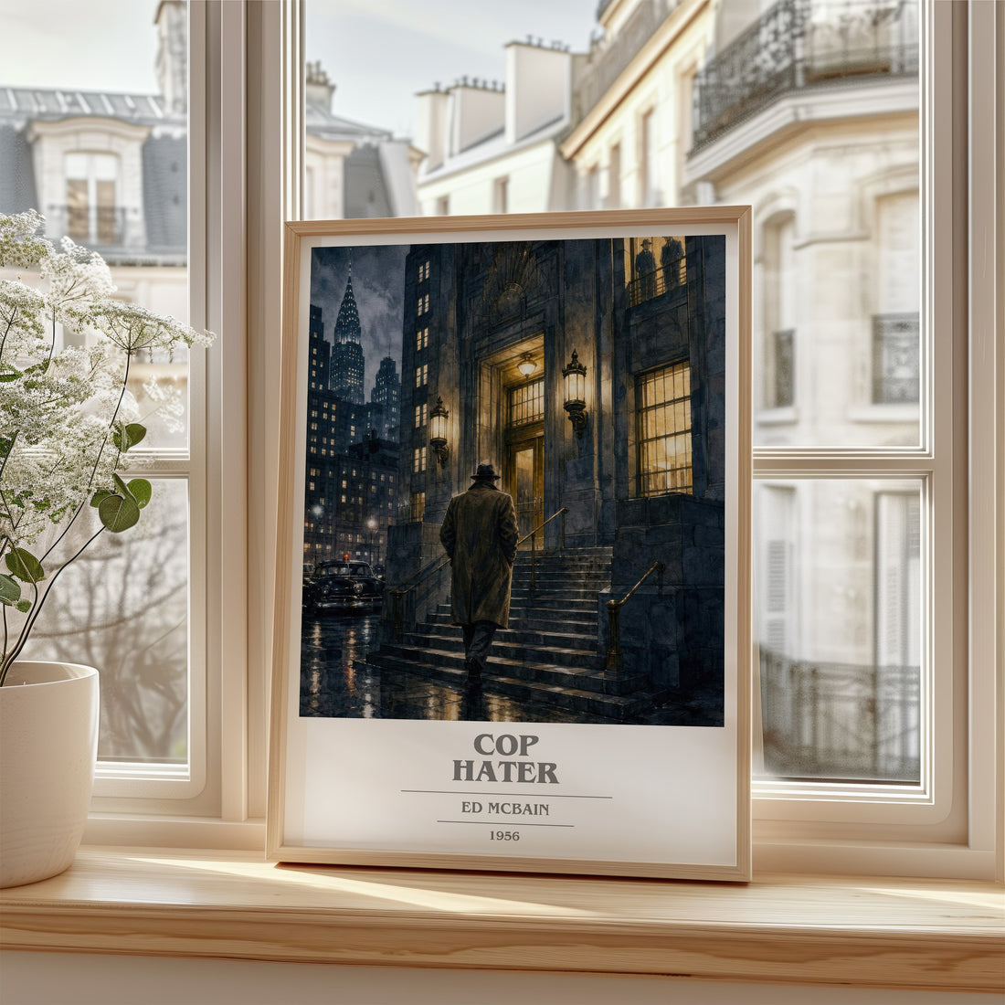 Cop Hater book cover poster colour and style options – Ed McBain book art