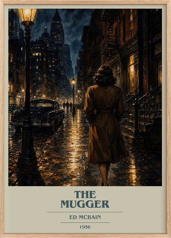 The Mugger Book Cover Poster by Ed McBain