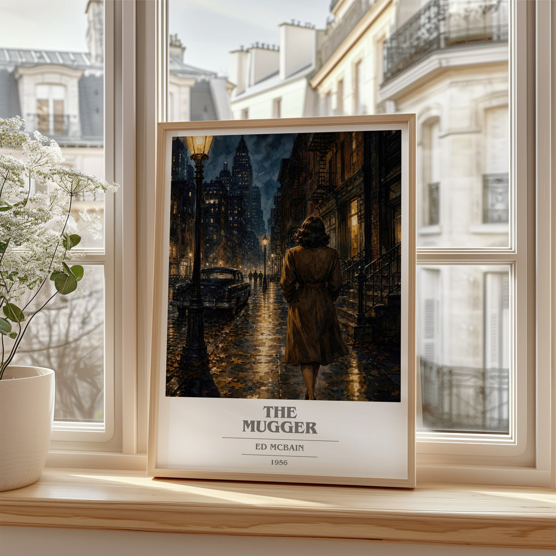 The Mugger book cover poster colour and style options – Ed McBain book art