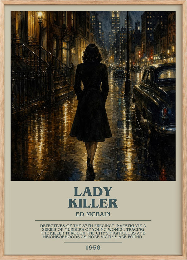 Lady Killer Bookish Wall Art by Ed McBain