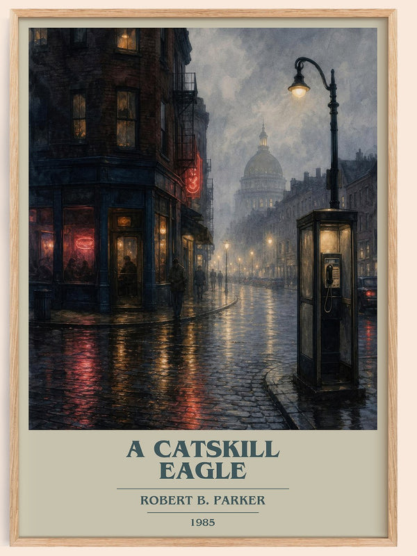 A Catskill Eagle book cover book poster by Robert B. Parker – framed literary art print