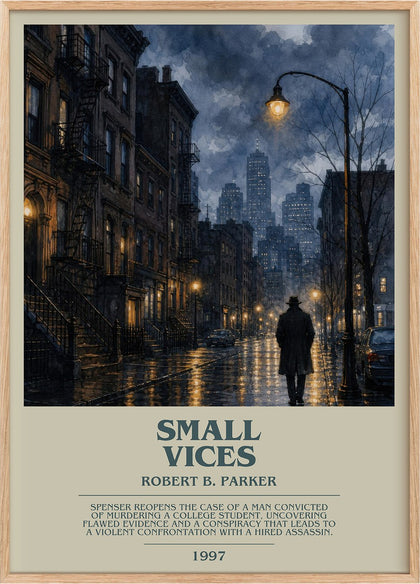 Small Vices Bookish Wall Art by Robert B. Parker