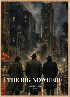 The Big Nowhere Book Watercolour Illustration by James Ellroy