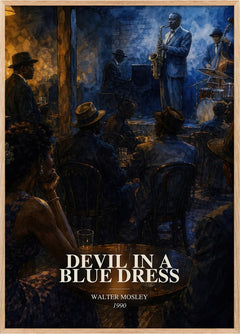 Devil in a Blue Dress Book Watercolour Illustration by Walter Mosley