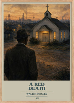A Red Death Book Cover Poster by Walter Mosley