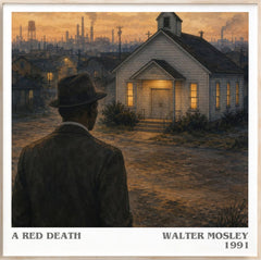 A Red Death Literary Art Print by Walter Mosley