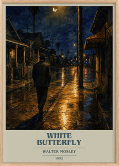 White Butterfly Book Cover Poster by Walter Mosley