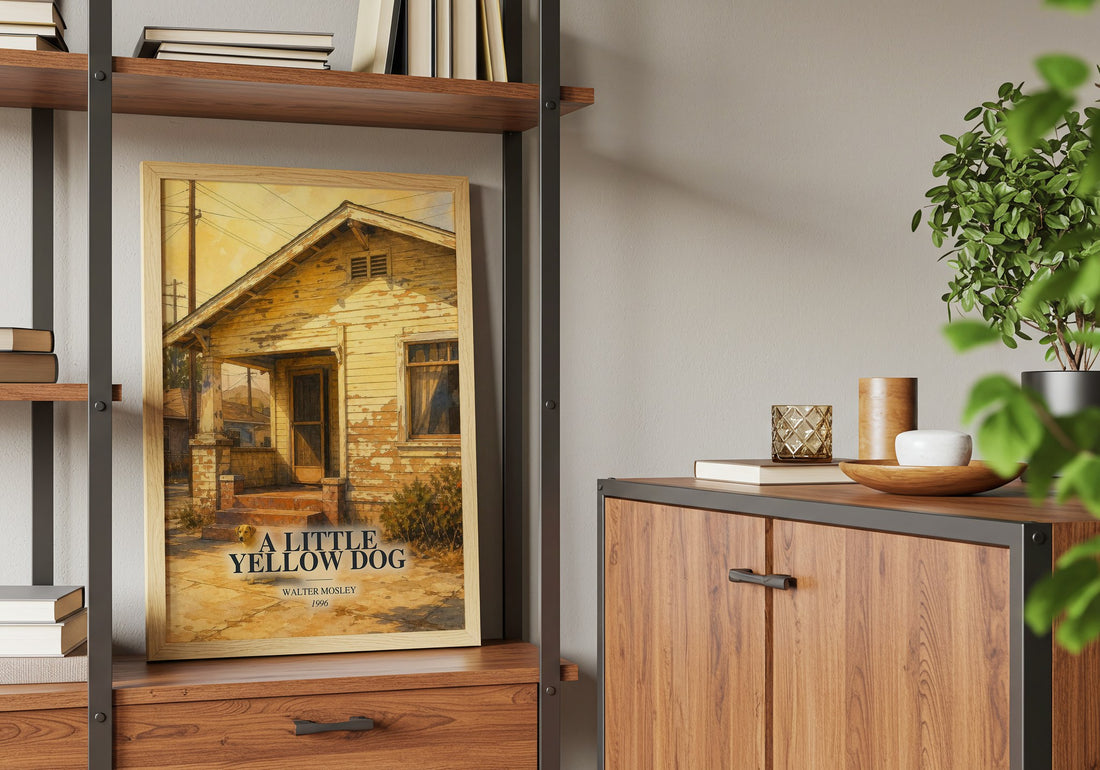 A Little Yellow Dog book watercolour illustration paper finish options – matte satin gloss
