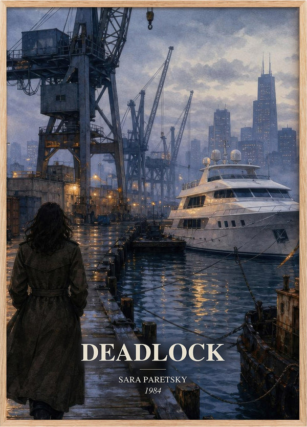 Deadlock Book Watercolour Illustration by Sara Paretsky