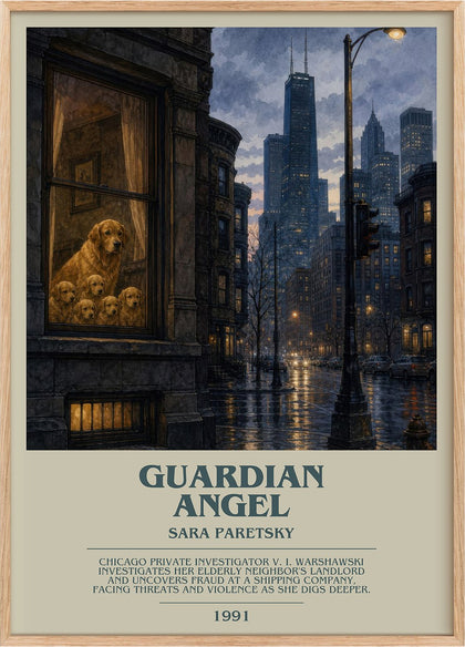 Guardian Angel Bookish Wall Art by Sara Paretsky
