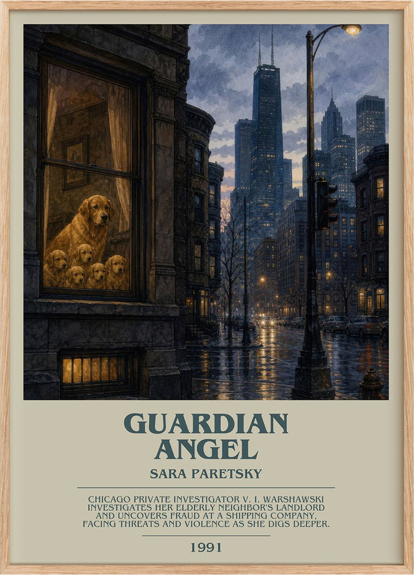 Guardian Angel Bookish Wall Art by Sara Paretsky