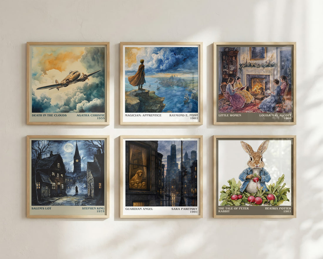 Guardian Angel literary art print colour and style options – Sara Paretsky book art