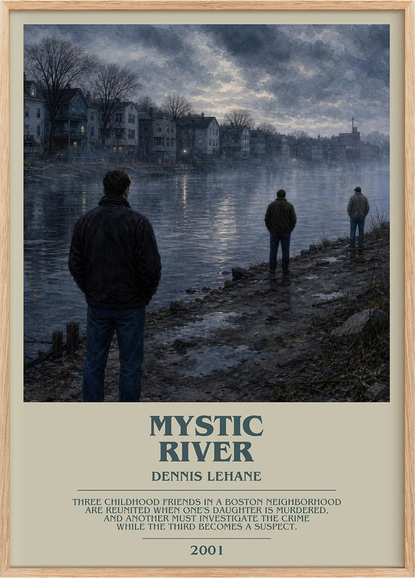 Mystic River Bookish Wall Art by Dennis Lehane
