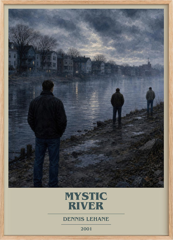 Mystic River Book Cover Poster by Dennis Lehane