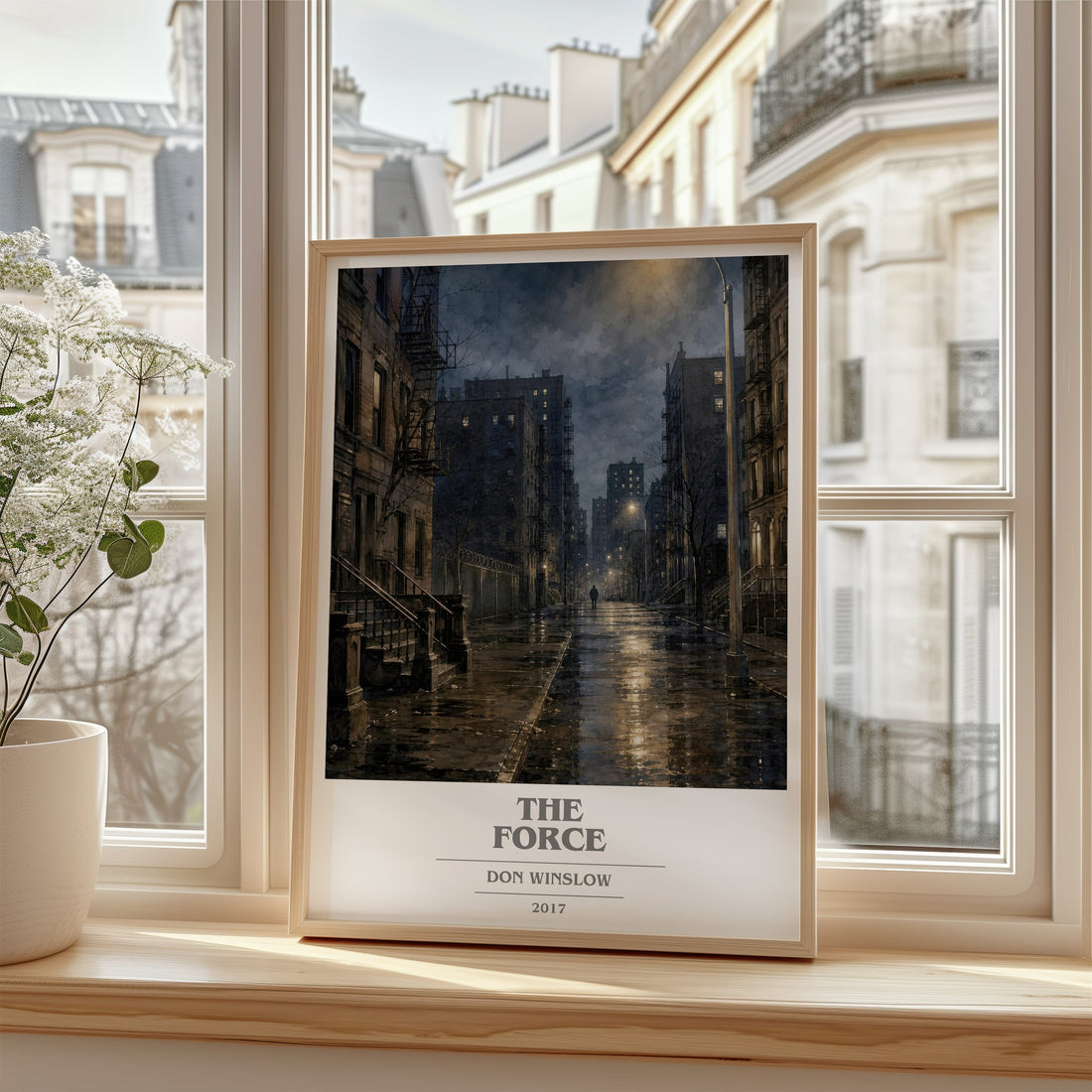 The Force book cover poster colour and style options – Don Winslow book art