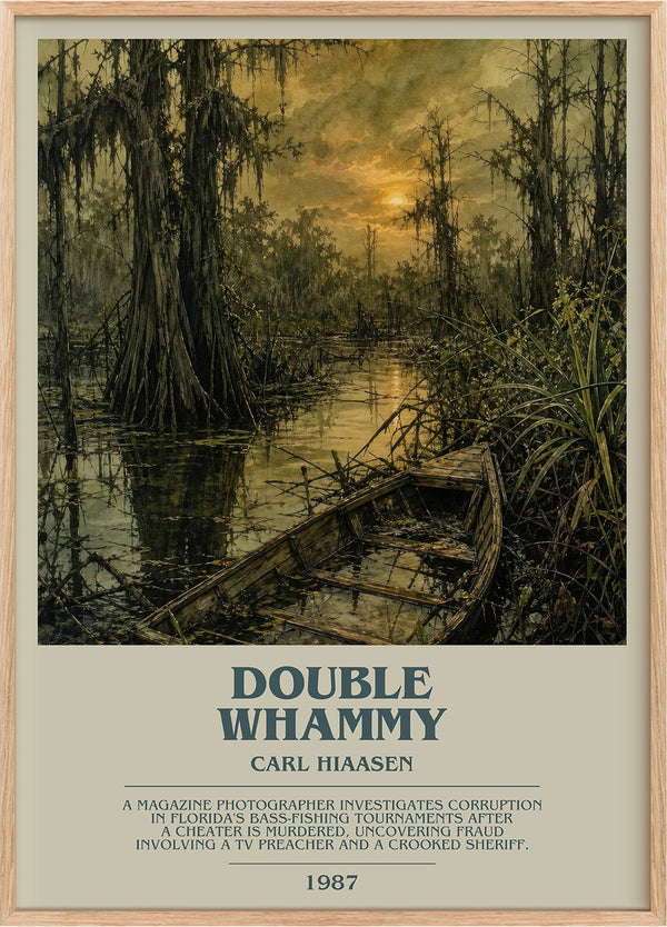 Double Whammy Bookish Wall Art by Carl Hiaasen