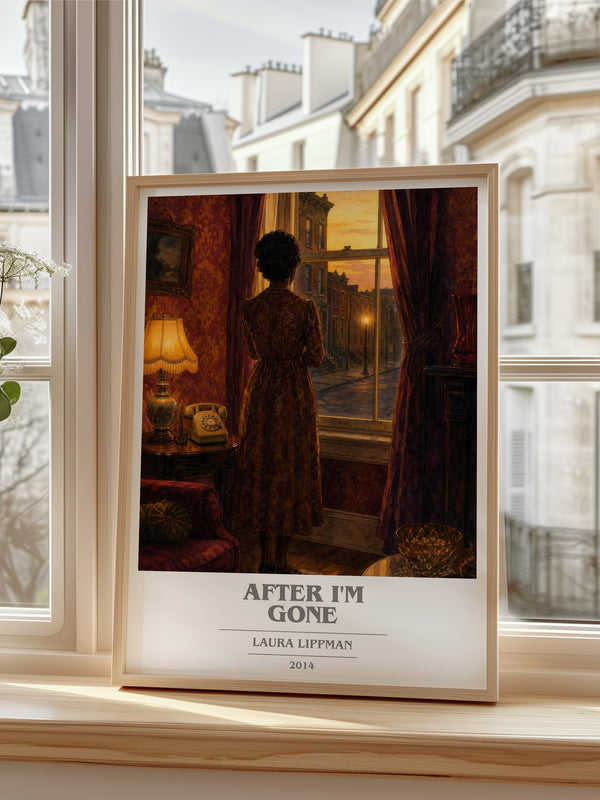After I'm Gone book cover poster colour and style options – Laura Lippman book art